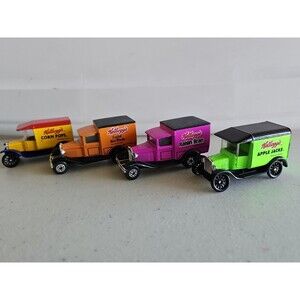 Lot Of 4 Matchbox International Collectible Kellogg’s Cereal Trucks Corn Flakes